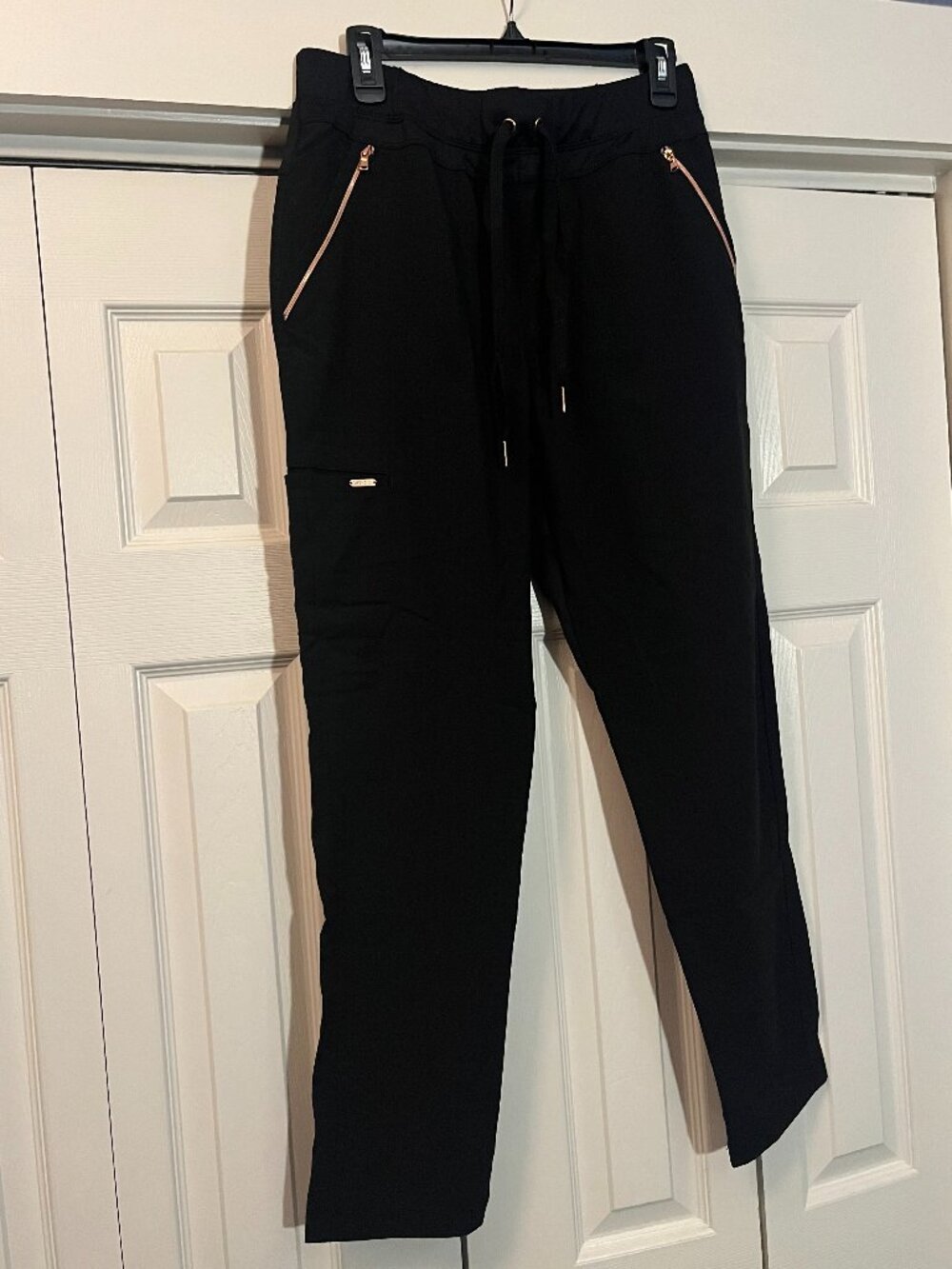 Cherokee Statement Women Scrubs Pant Mid Rise Tapered Leg Drawstring CK055